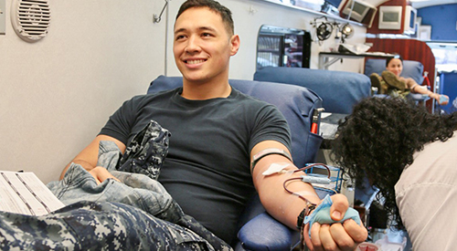 Navy Reserve blood drive.