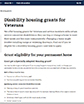 thumbnail Specially Adapted Housing Grant PDF