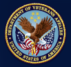 Department of Veterans Affairs logo with a blue background